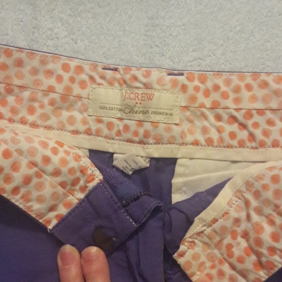 Purple J Crew shorts -- size 2 - Picture 2 of 3
